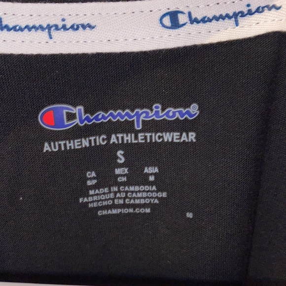 NWT- Champion Logo Tee, World Flags Crop Top - Picture 2 of 4